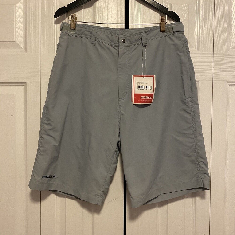 nwt mens GUL antigua inshore shorts size XL gray